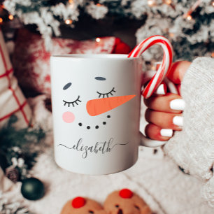 Personlig Snögubbe Kaffemugg