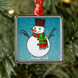 Personlig Snögubbe Ornament - julklapp