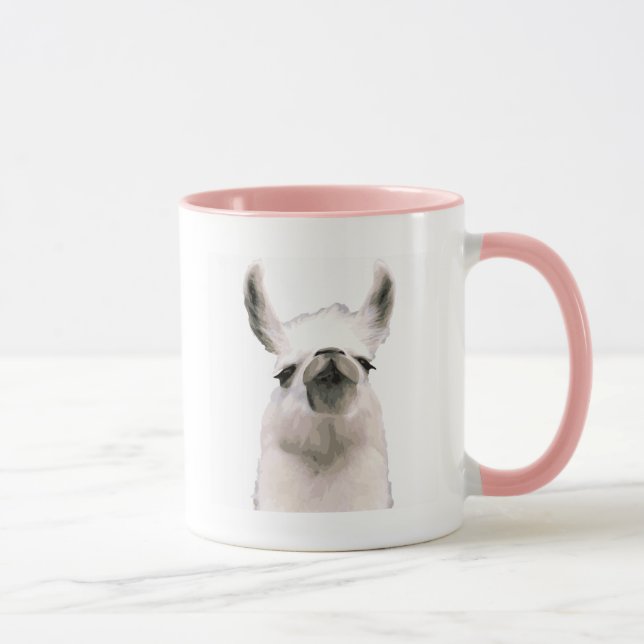 Personlig Snooty Snobby Llama Mugg (Höger)