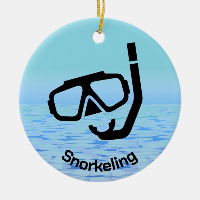 Personlig Snorkeling Ornament (Framsidan)