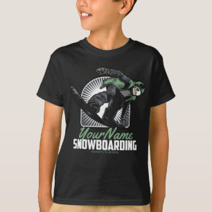 Personlig Snowboard Snow Boardåkare Shredding T Shirt