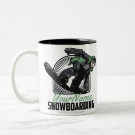 Personlig Snowboard Snowboarding Åka Två-Tonad Mugg