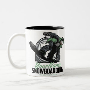 Personlig Snowboard Snowboarding Åka Två-Tonad Mugg