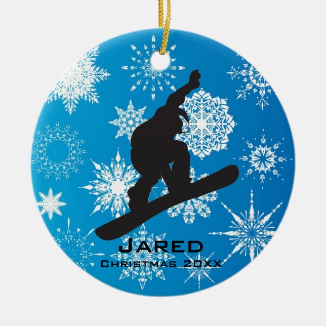 Personlig Snowboarding Ornament (Framsidan)