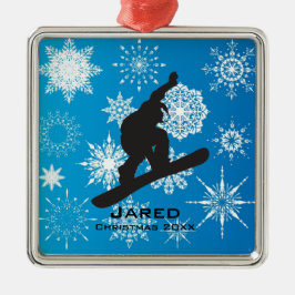 Personlig Snowboarding Ornament