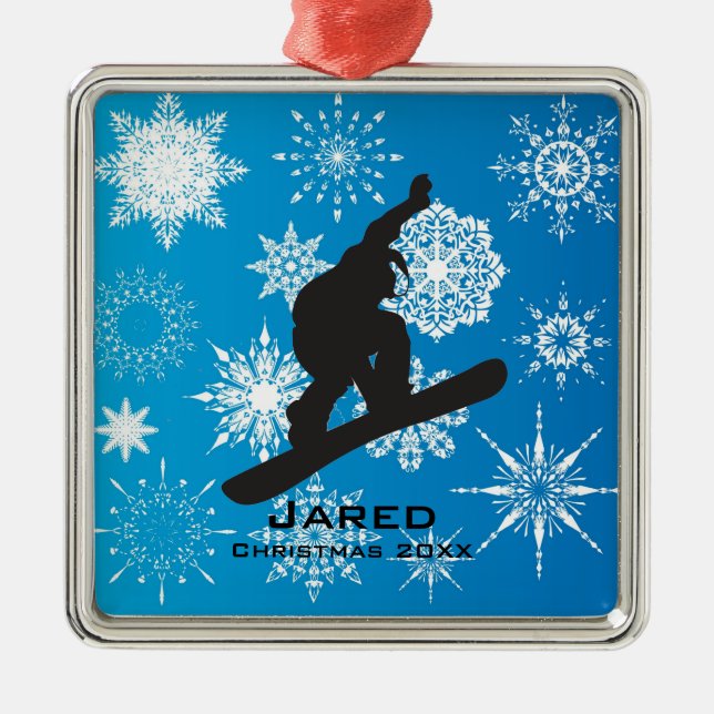 Personlig Snowboarding Ornament (Framsidan)