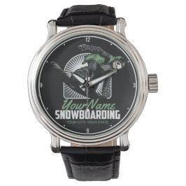 Personlig Snowboarding Snö Boarder Shredding Armbandsur