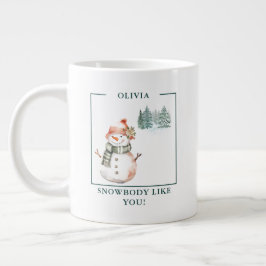Personlig "Snowbody like you"! Snö-women Mugg Jumbo Mugg