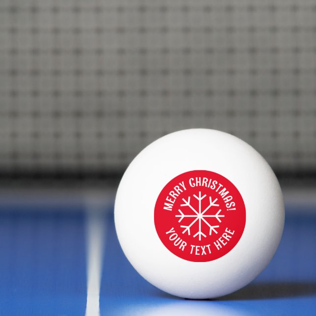 Personlig snowflake jul bord tennis pingisboll (Netto)