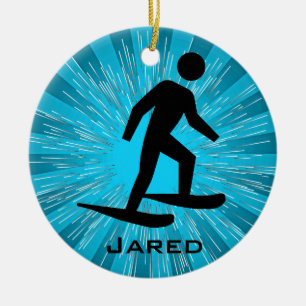 Personlig Snowshoeing Ornament