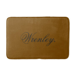 Personlig snygg baddmattor med anpassat namn Des Badrumsmatta