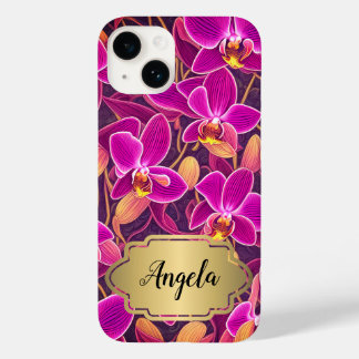 Personlig Snygg Lila Rosa Orchid Design