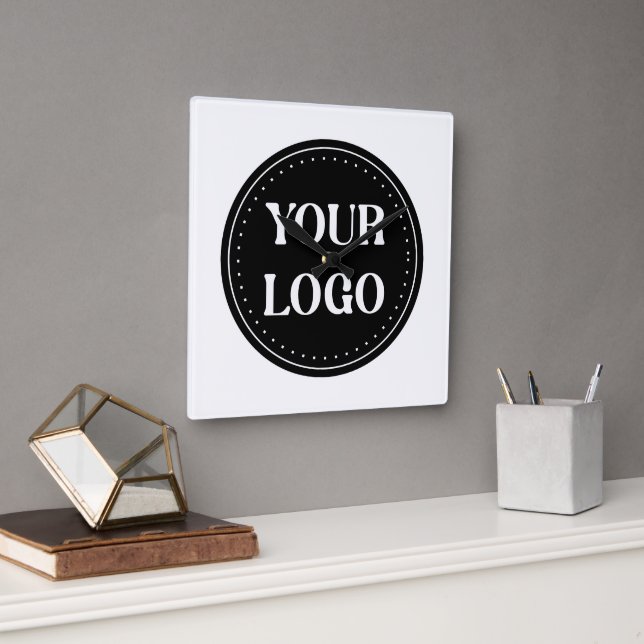 Personlig, snyggt, modern och minimal fyrkantig klocka (Kontor)