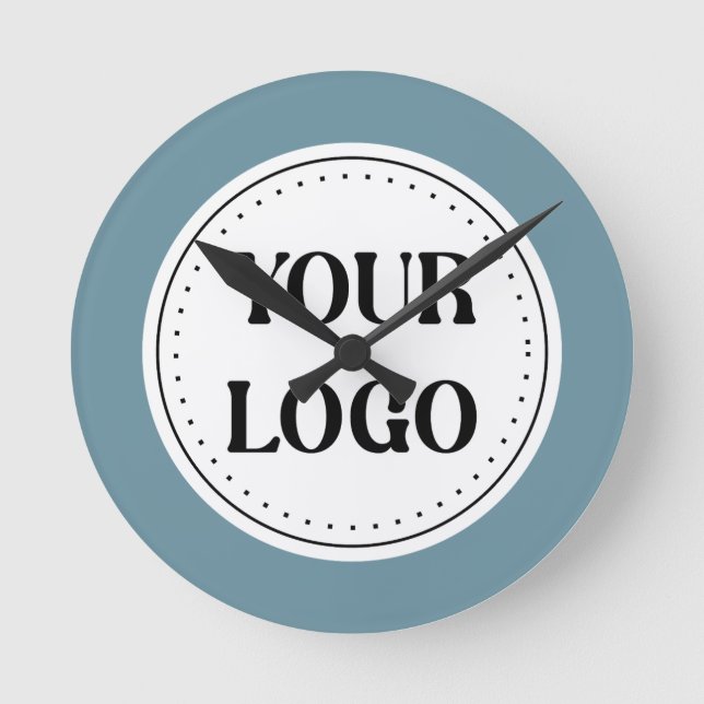 Personlig, snyggt, modern och minimal rund klocka (Framsida)