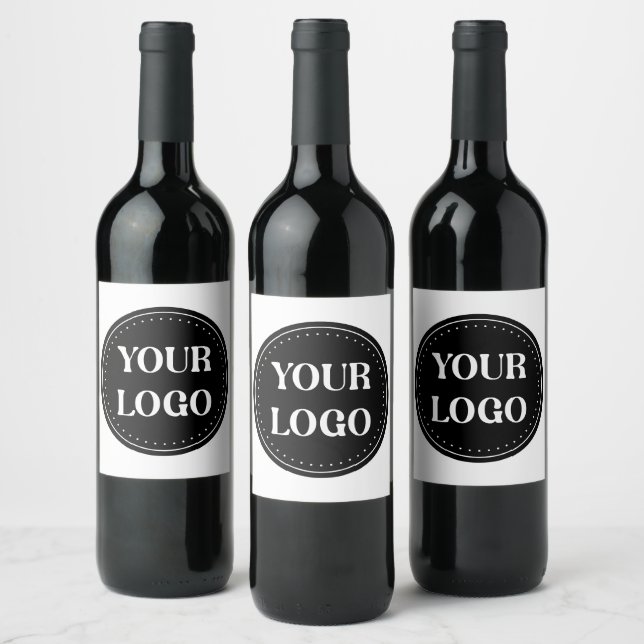 Personlig, snyggt, modern och minimal vinflaska etikett (Flaskor)