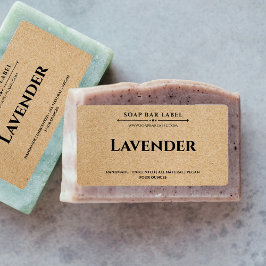 Personlig Soap Label Kraft Background-etikett Fraktsedel
