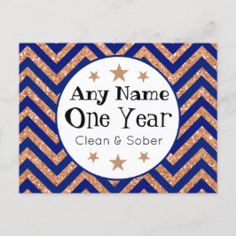 Personlig Sober-årskort Vykort