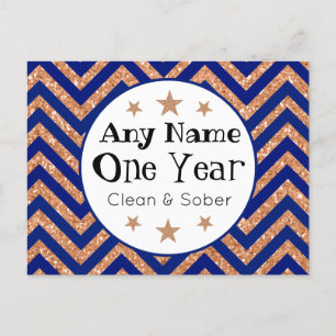 Personlig Sober-årskort Vykort
