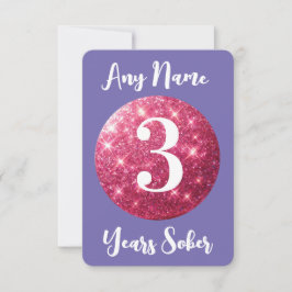 Personlig Sober Birday Card i Namn