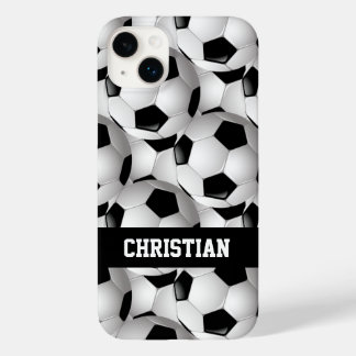 Personlig Soccer Ball Mönster Black White
