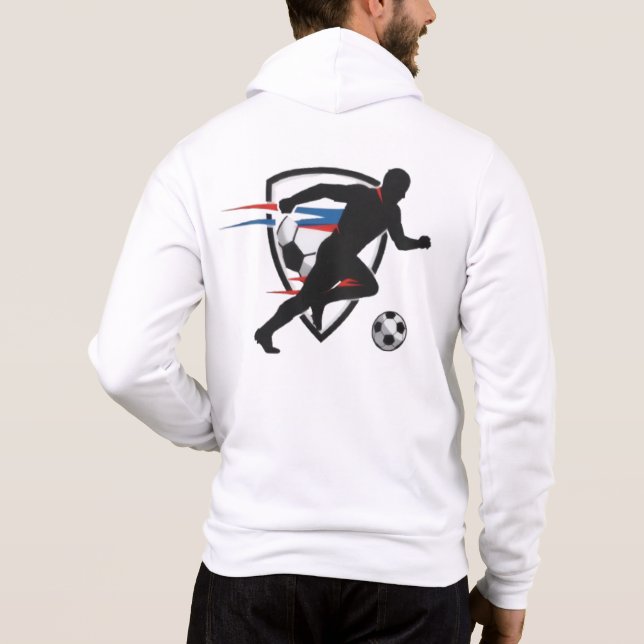 Personlig Soccer Hoodie | Minimalistisk fotboll T Shirt (Baksida)