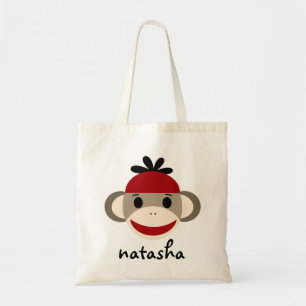 Personlig Sock monkey boksäck Tygkasse