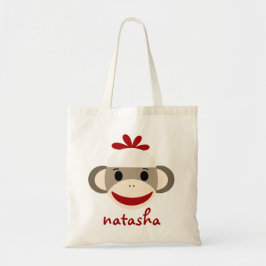Personlig Sock monkey boksäck Tygkasse