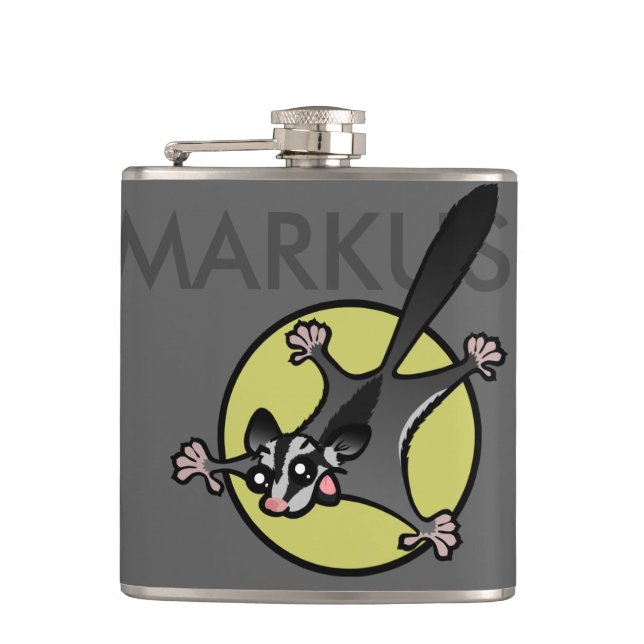 PERSONLIG SOCKERGLIDER VINYL WRAPPED FLASK FICKPLUNTA (Framsidan)