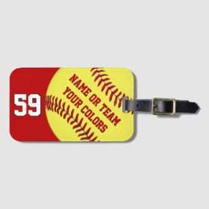 Personlig Softball Bag-Märkre Softball eller Lugga Bagagebricka