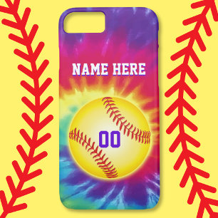 Personlig Softball iphone case med din TEXT