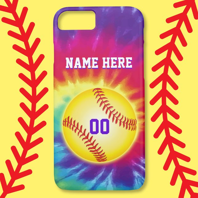 Personlig Softball iphone case med din TEXT Case-Mate iPhone Skal (Softball iPhone Case. Softball Phone Cases with your Name and Jersey Number. Softball iPhone Cases.)