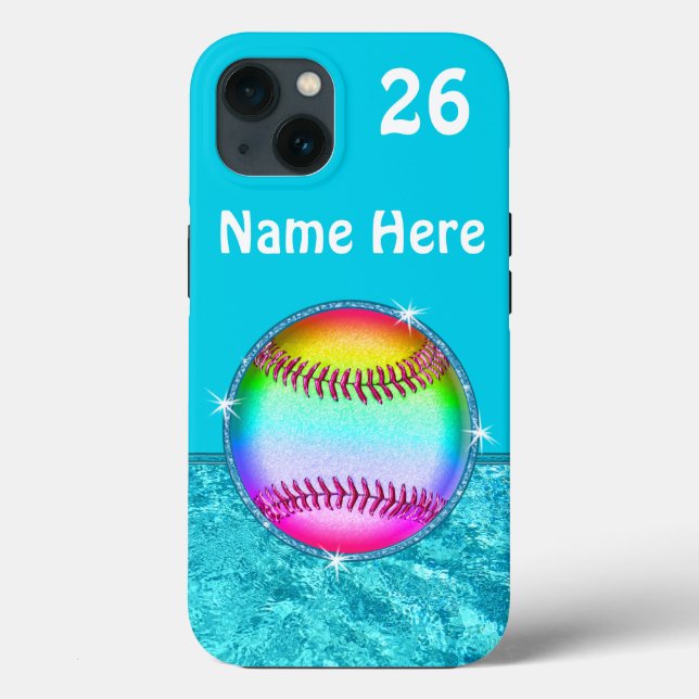 Personlig, Softball Phone Case, NEW to OLDER (Baksida)