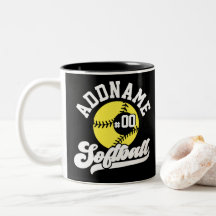 Personlig Softbollspelare LÄGG TILL NAMN Retro Lag
