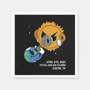 Personlig Solar Eclipse 2025 fotobomb Pappersservett