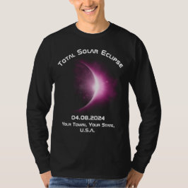 Personlig SOLAR ECLIPSE Långärmad Shirt T Shirt
