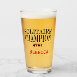 Personlig Solitaire Champion Glaskopp