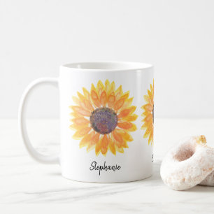 Personlig Solros Kaffemugg