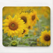 Personlig Solros Mouse Pad Gula blommor