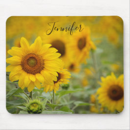 Personlig Solros Mouse Pad Gula blommor Musmatta