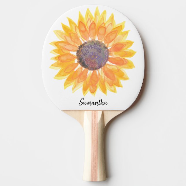 Personlig solros pingisracket (Framsidan)