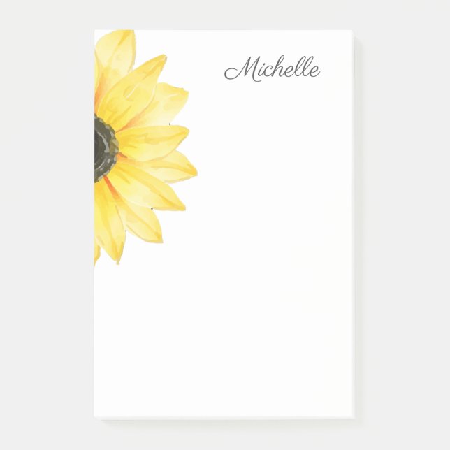 Personlig Solros Post-it Block (Framsida)