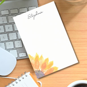 Personlig Solros Post-it Block