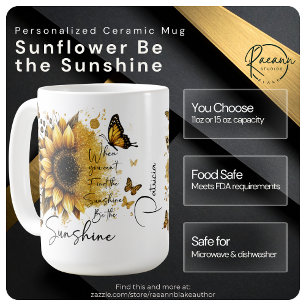 Personlig Solros Var Solskenet Keramikkopp Kaffemugg