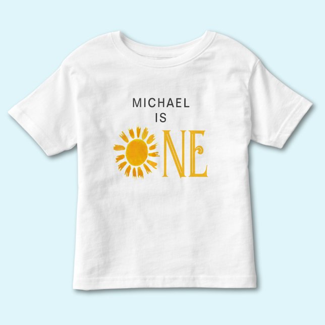 Personlig solsken för första födelsedagen t shirt (Skapare uppladdad)