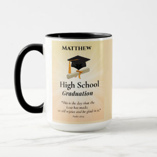 Personlig solstrålning för high school-examen mugg