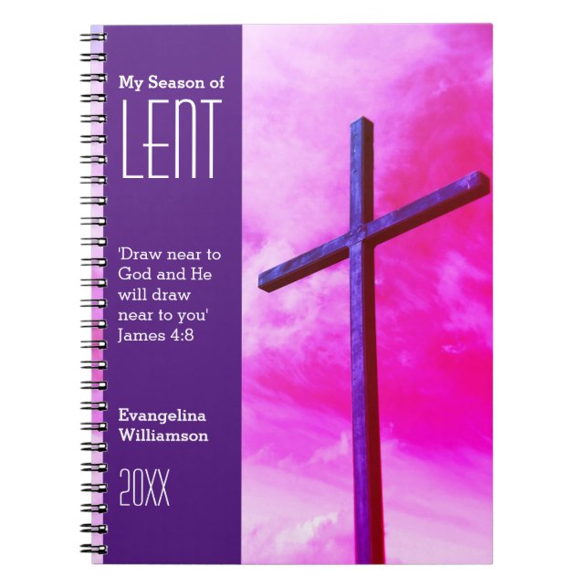 Personlig som är nära Gud Lenten, förödelse Anteckningsbok (Framsidan)