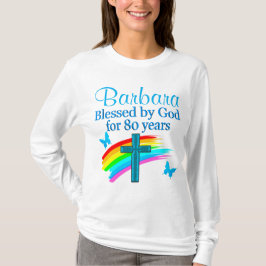 PERSONLIG SOM BLANDAS AV GOD UNDER 80 ÅR T SHIRT