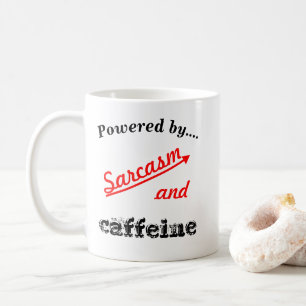 Personlig som drivs av Sarcasm och koffein Kaffemugg