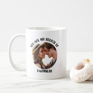 Personlig som du är min källa till lyckofoto kaffemugg