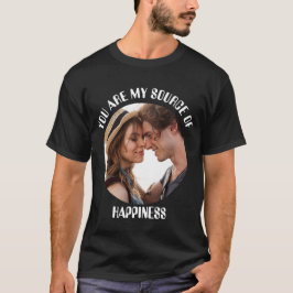 Personlig som du är min källa till lyckofoto t shirt